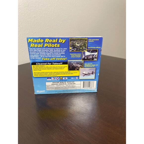 Vintage 2002 Microsoft Game Studious - Flight Simulator CD-Rom Software - NEW - Picture 2 of 5